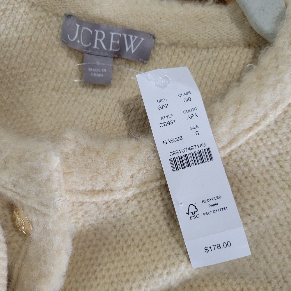 J Crew Textured sweater lady jacket CB931 SZ S NWT - Picture 11 of 11